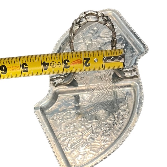 Vintage Hand Forged Aluminum Rodney Kent Relish Pickle Tray W/O Glass Inserts - Picture 8 of 9